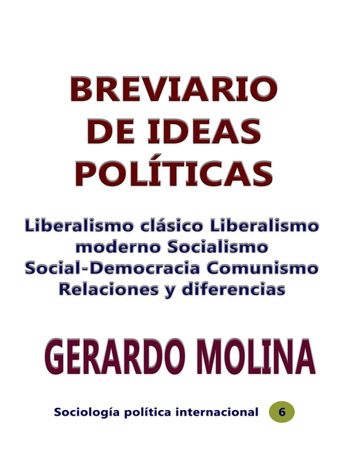 Title details for Breviario de ideas políticas by Gerardo - Available